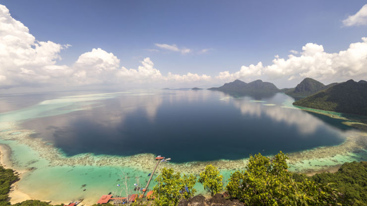 Islands in Malaysian Borneo